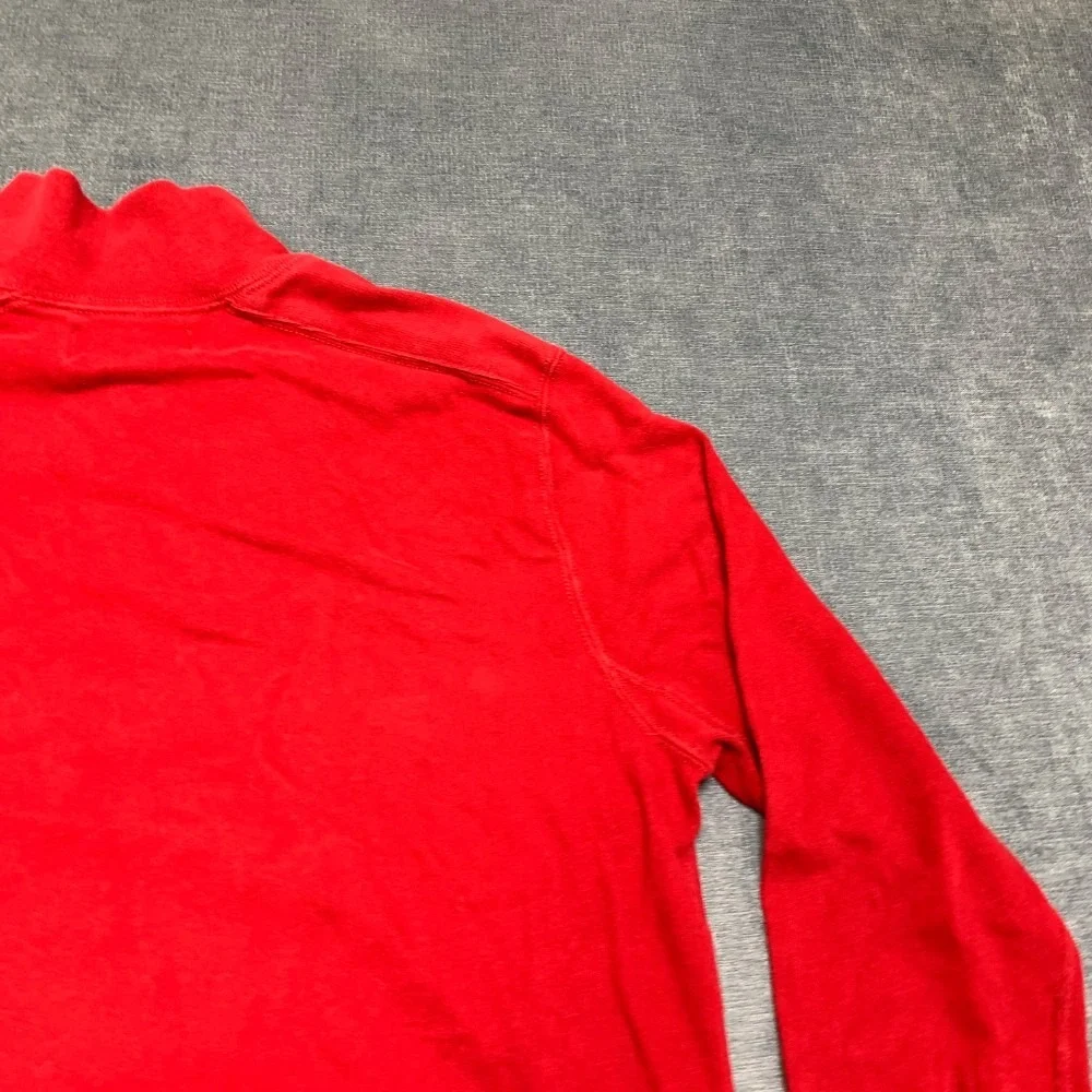 Polo by Ralph Lauren Sweater Mens Large Red Cotton Pony Logo Mock Neck Winter
